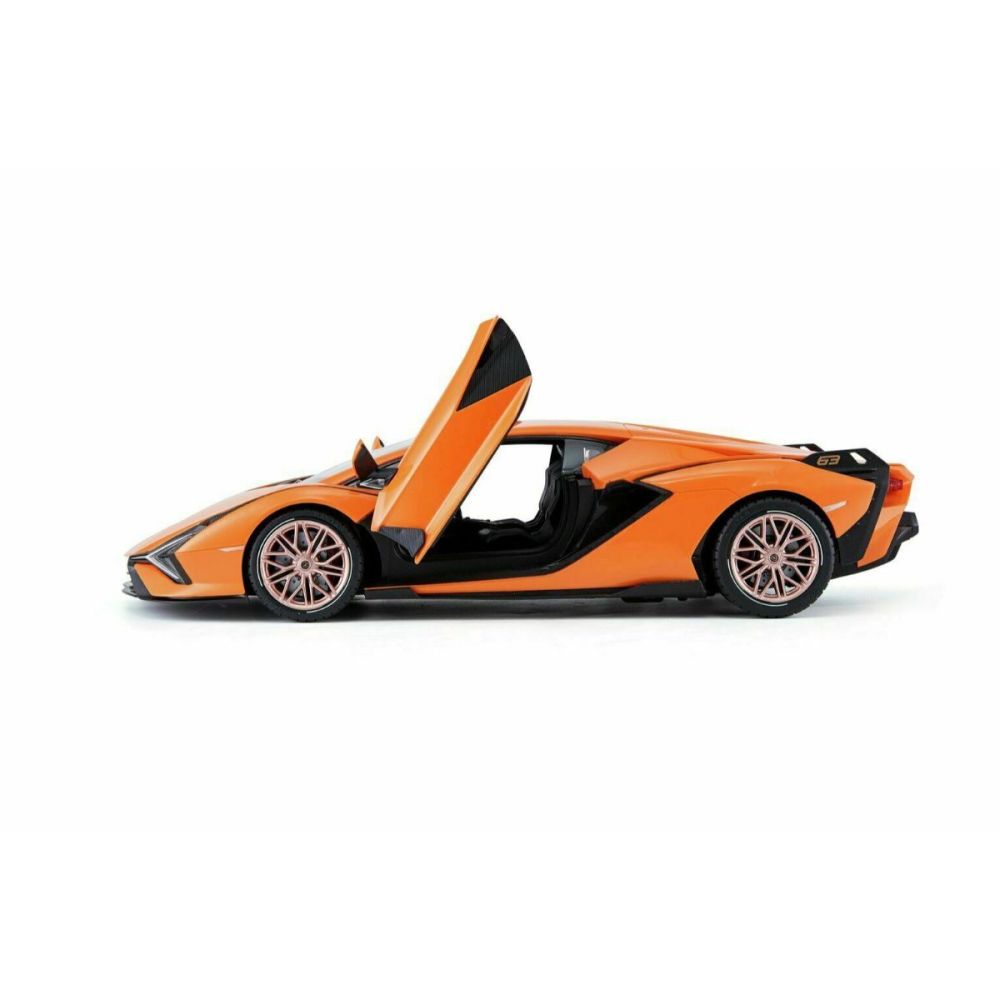 Количка с дистанционно, Rastar, Lamborghini Sian, Оранжева, 1:14