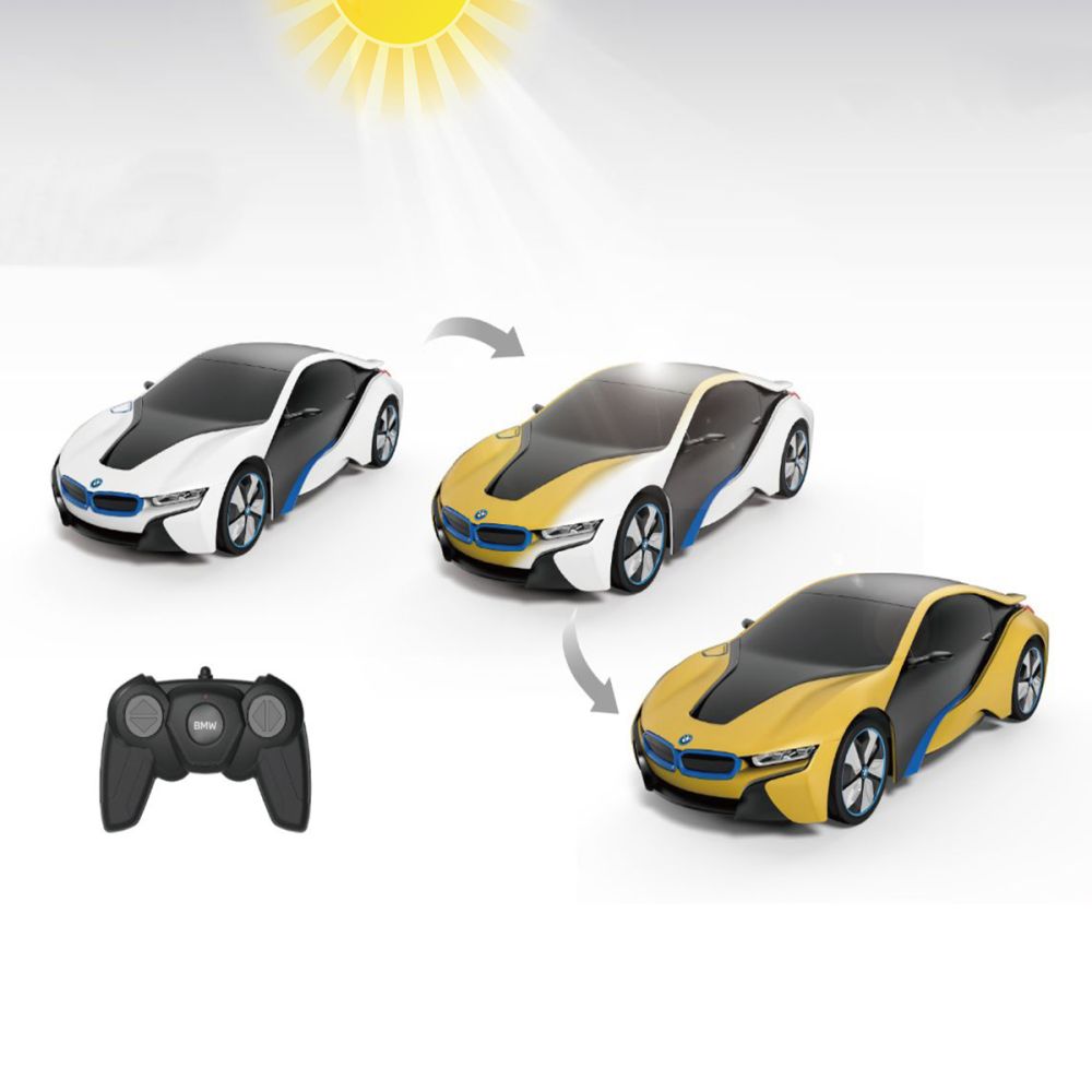 Количка с дистанционно, Rastar, Bmw I8-Uv Sentitive Collection, 1:24