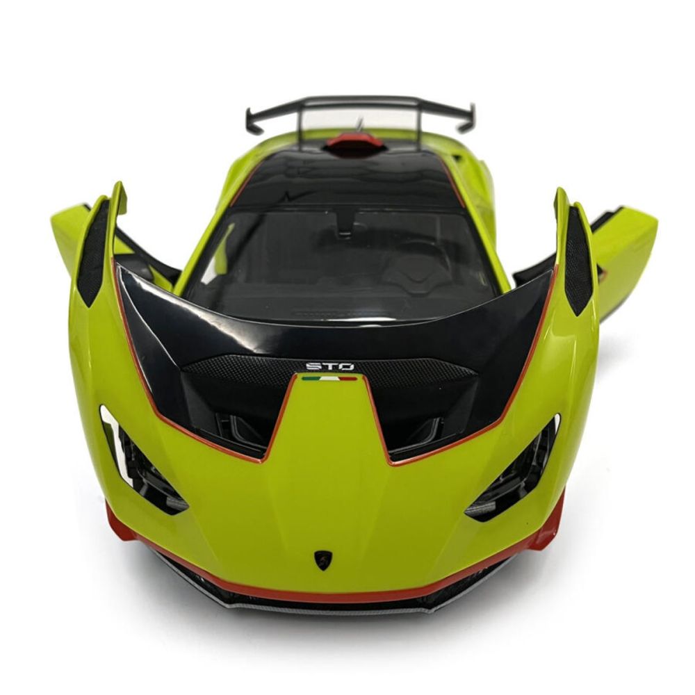 Количка с дистанционно Rastar, Lamborghini Huracan Sto, 1:14, Зелена
