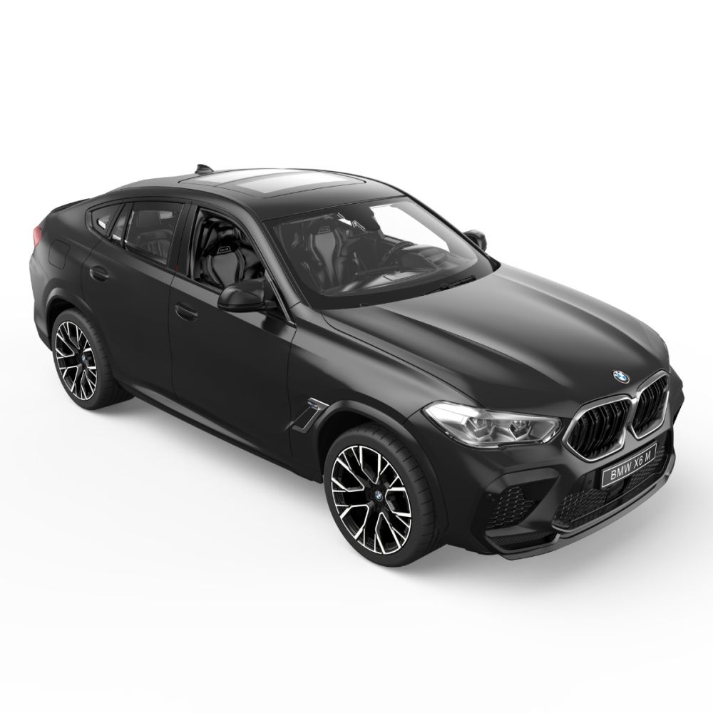 Количка с дистанционно, Rastar BMW X6 M, Черна 1:14 