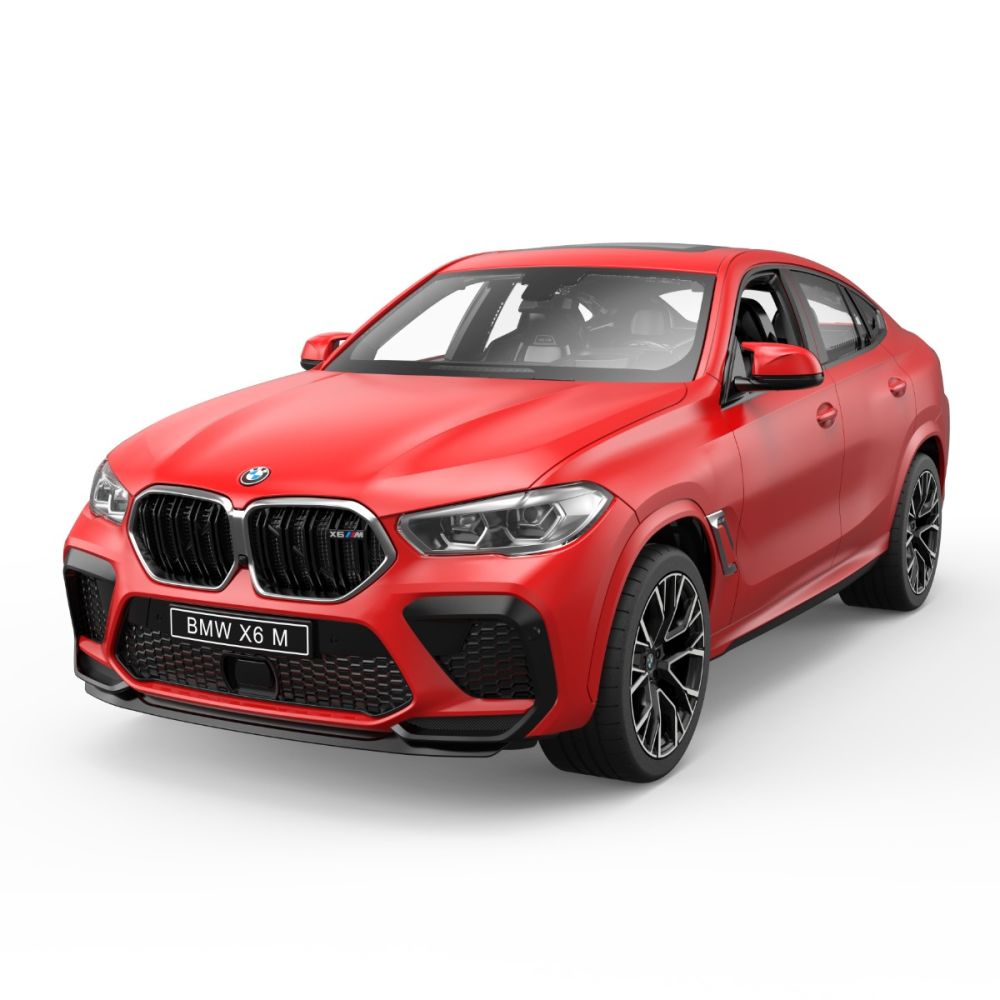 Количка с дистанционно, Rastar BMW X6 M, Червен 1:14