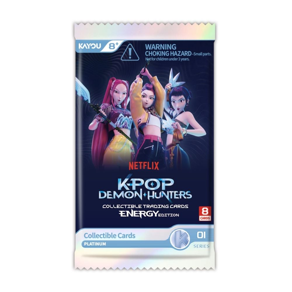Комплект 8 колекционерски карти, K-Pop Demon Hunters, Energy Edition, Серия 1
