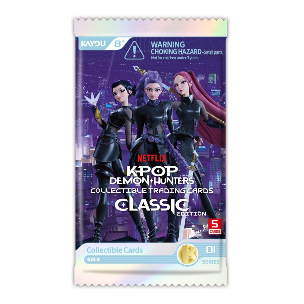 Комплект 5 колекционерски карти, K-Pop Demon Hunters, Classic Edition, Серия 1