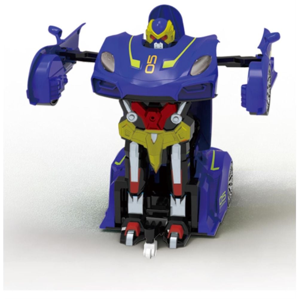 Трансформираща се количка с дистанционно Revolt Robot Racer, Синя