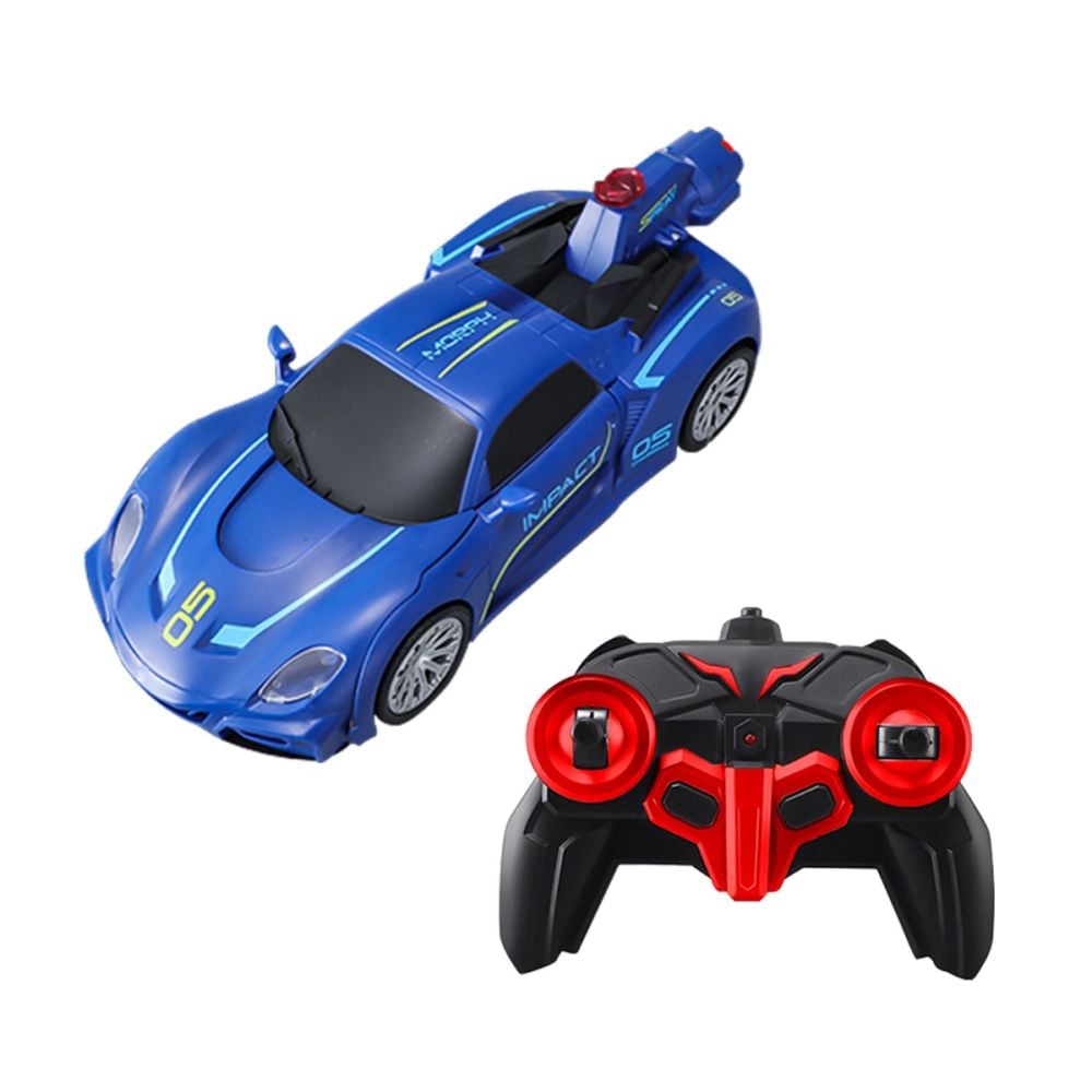 Трансформираща се количка с дистанционно Revolt Robot Racer, Синя