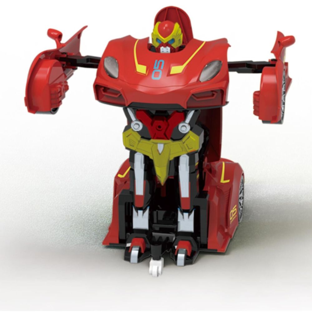 Трансформираща се количка с дистанционно Revolt Robot Racer, Червена
