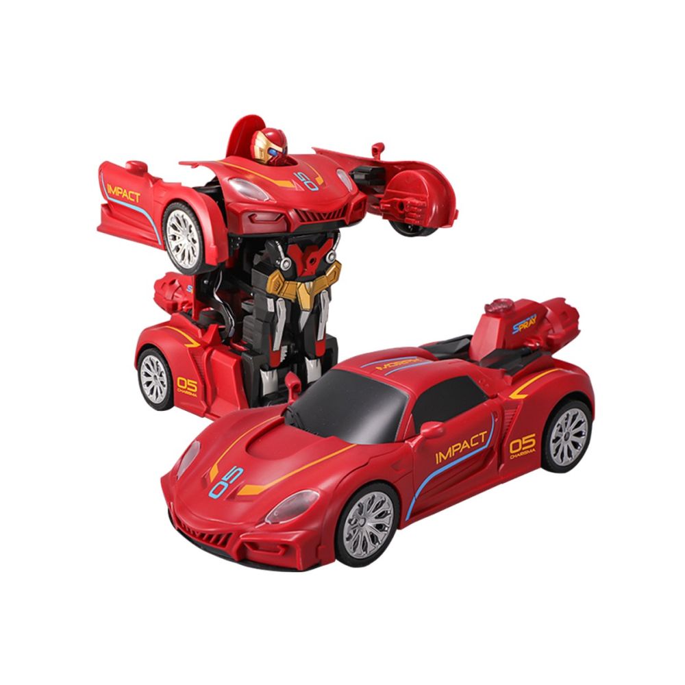 Трансформираща се количка с дистанционно Revolt Robot Racer, Червена