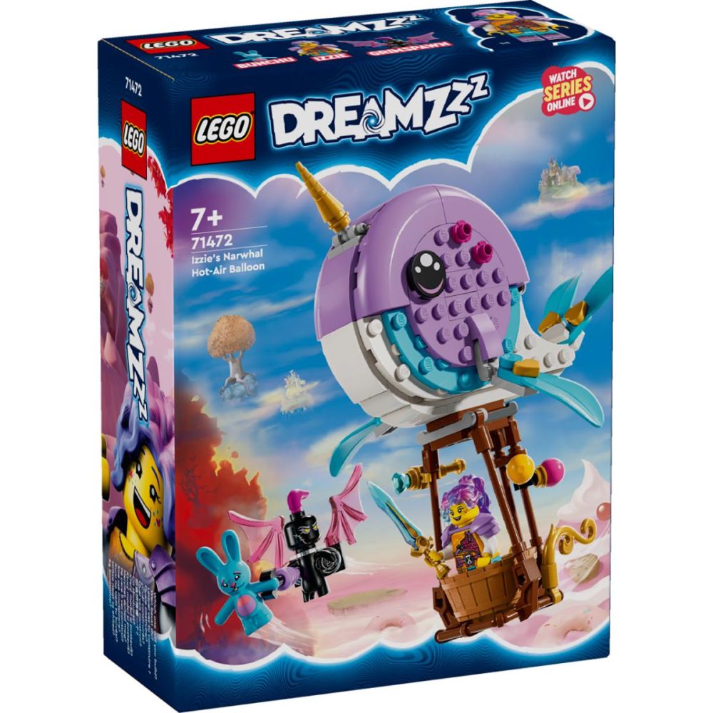 LEGO® Dreamzzz - Нарвалът на Изи – балон с горещ въздух (71472)