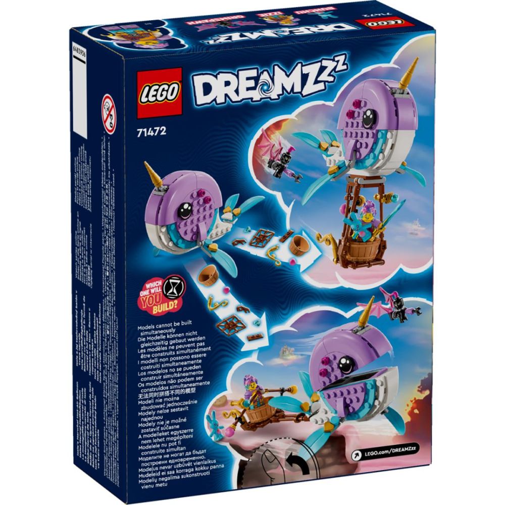 LEGO® Dreamzzz - Нарвалът на Изи – балон с горещ въздух (71472)