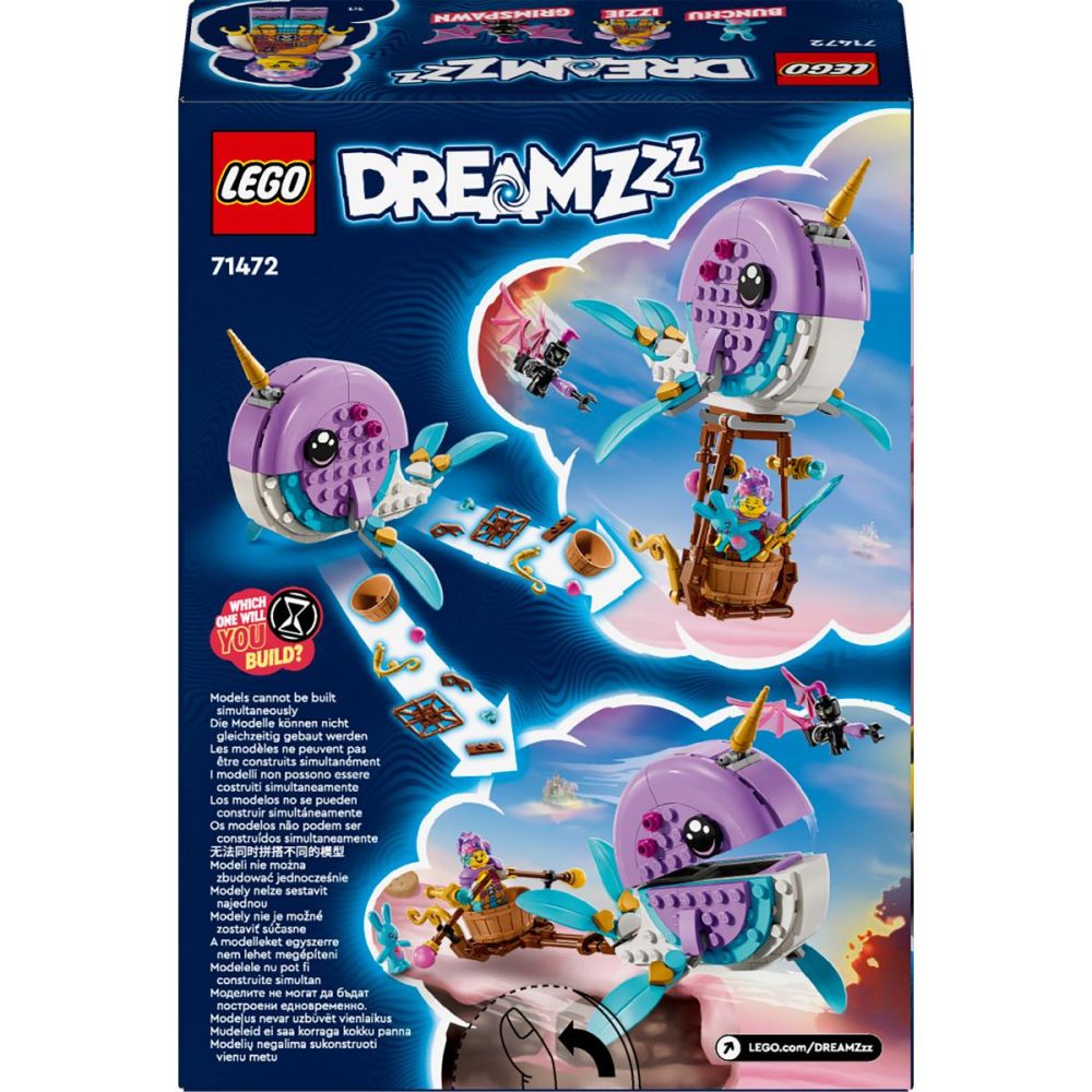 LEGO® Dreamzzz - Нарвалът на Изи – балон с горещ въздух (71472)