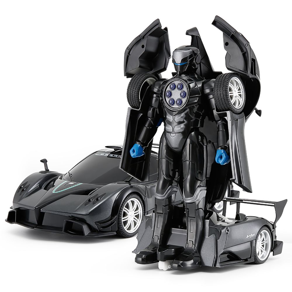 Количка с дистанционно Rastar Pagani Transformable, Черна, 1:14
