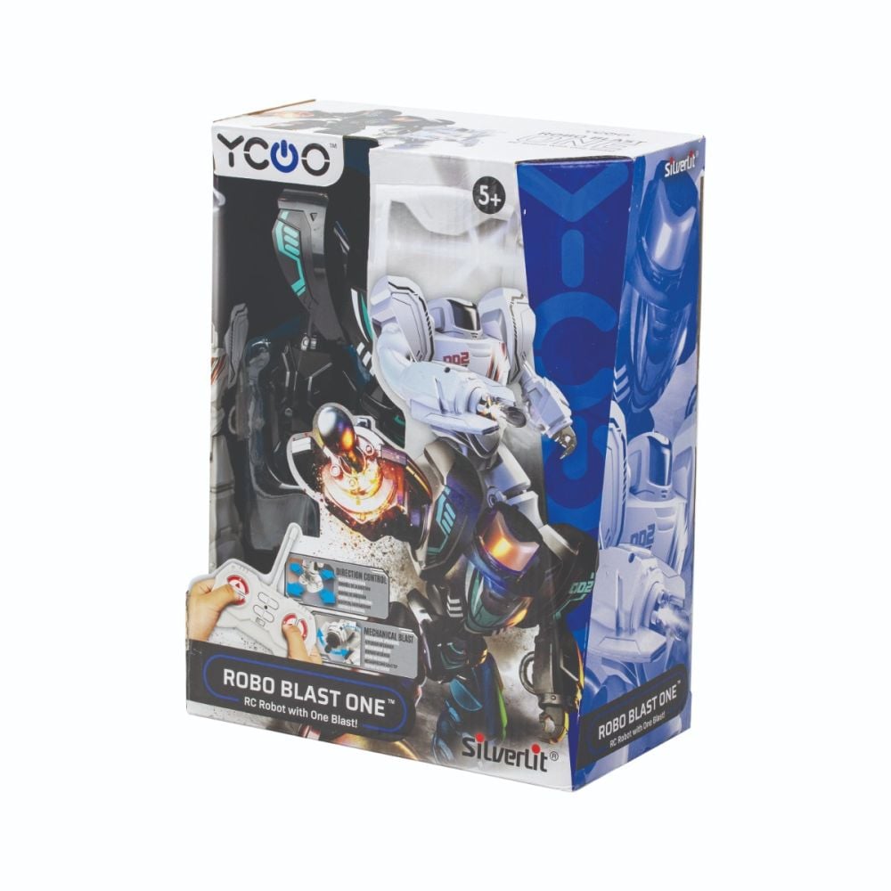 Робот с дистанционно управление, Silverlit, Robo Blast One, Черен