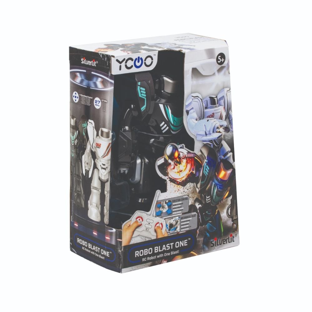 Робот с дистанционно управление, Silverlit, Robo Blast One, Черен