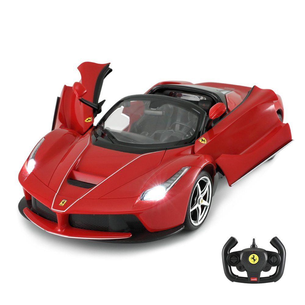 Количка с дистанционно Rastar Ferrari LaFerrari Aperta, 1:14, Червена
