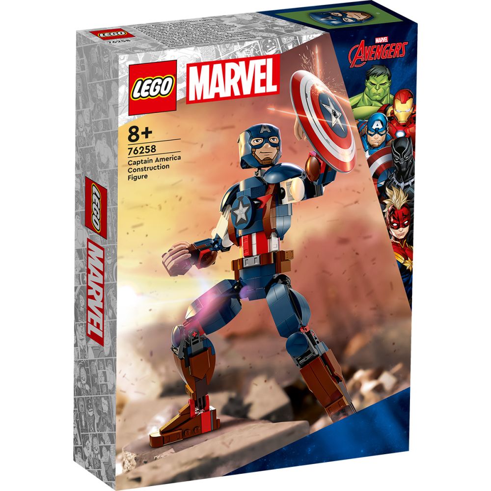 LEGO® Marvel - Фигура за изграждане капитан Америка (76258)