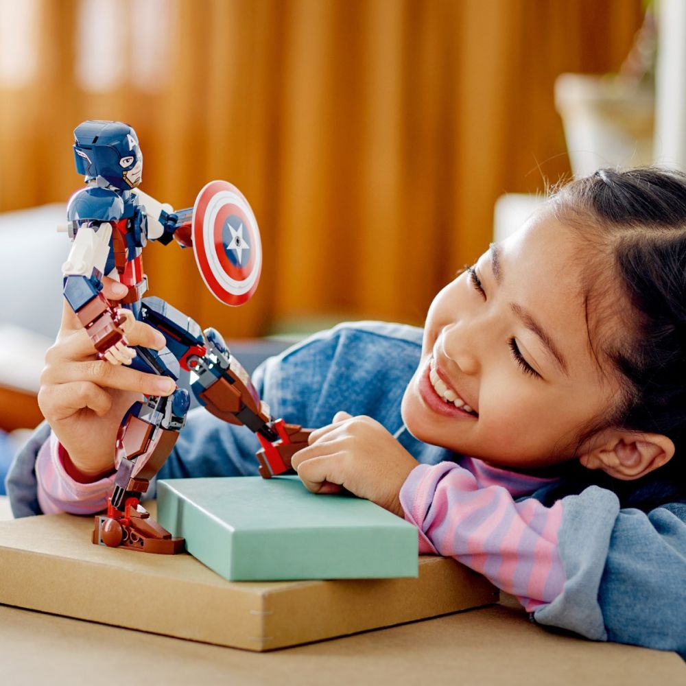 LEGO® Marvel - Фигура за изграждане капитан Америка (76258)