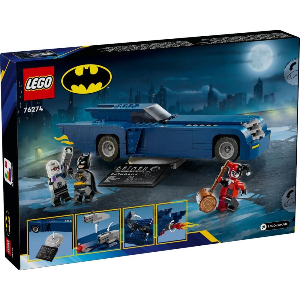 LEGO® Super Heroes - Батман с Батмобила срещу Харли Куин и Мистър Фрийз (76274)