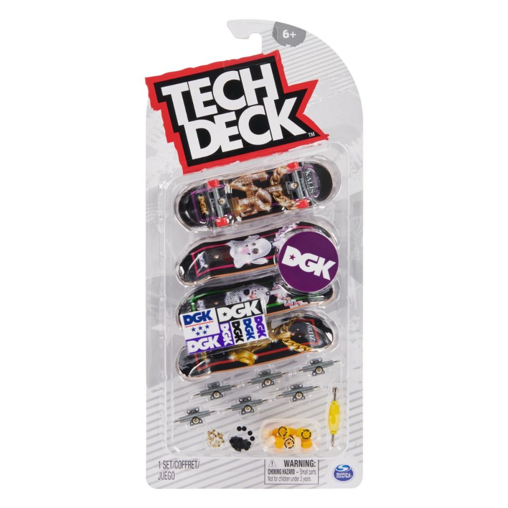 Комплект мини скейтборд Tech Deck, 4 бр, DGK, 20140758