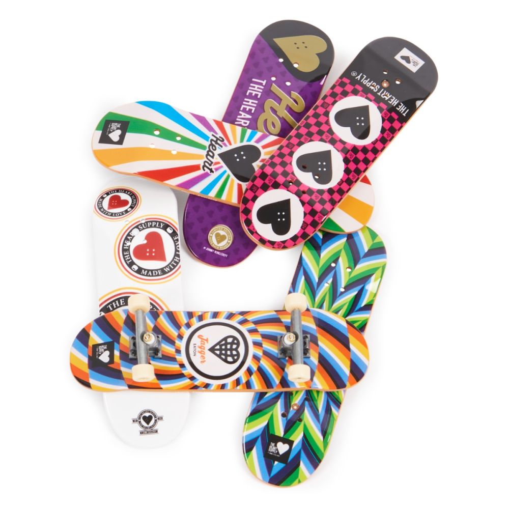 Комплект 6 мини скейтборда, Tech Deck, Bonus Pack, Heart, 20136711