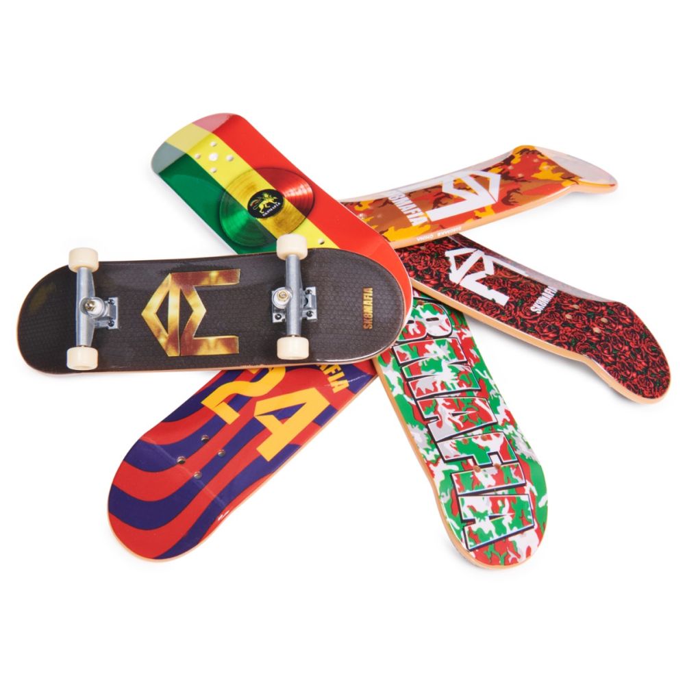 Комплект 6 мини скейтборда, Tech Deck, Bonus Pack, Sk8Mafia, 20140838