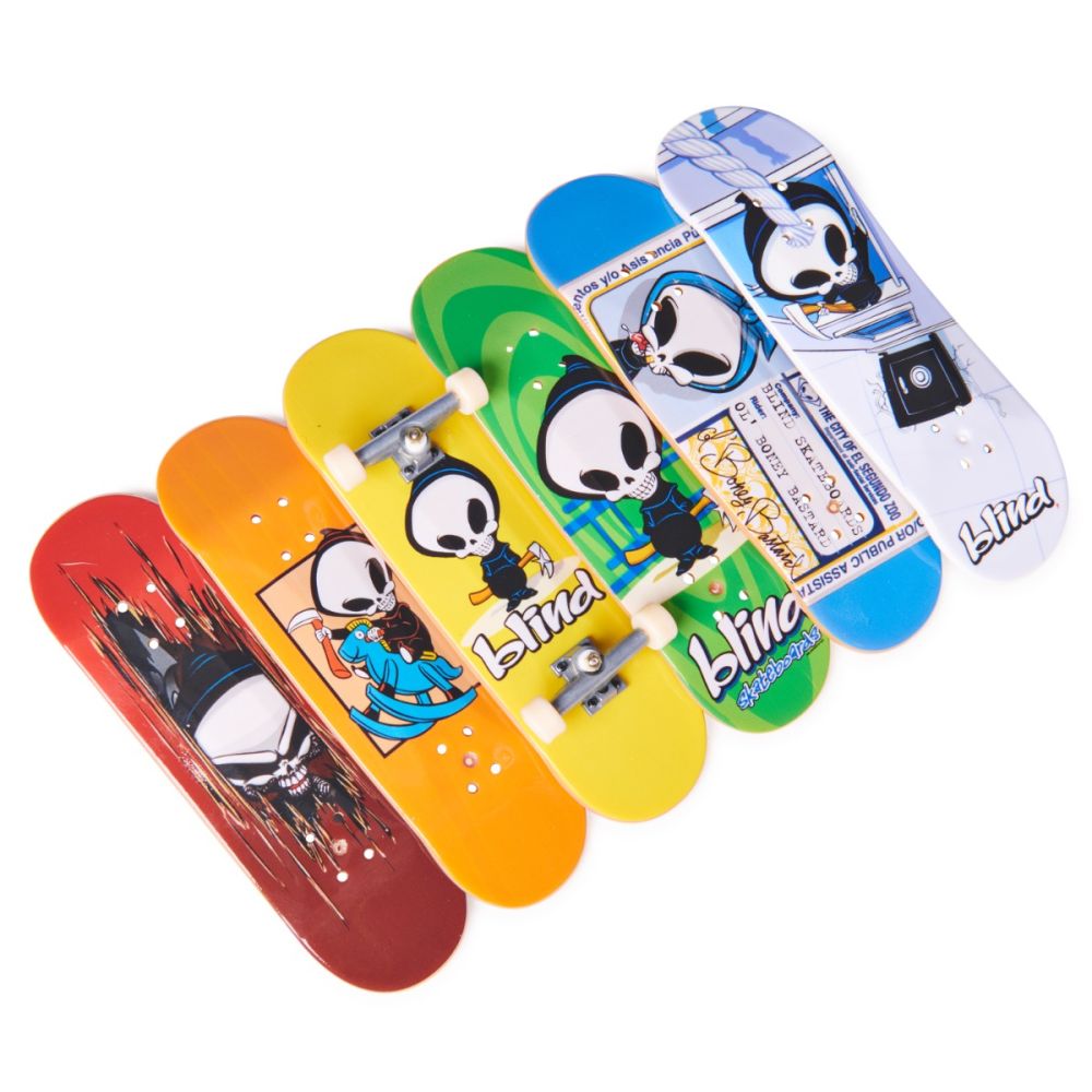 Комплект 6 мини скейтборда, Tech Deck, Bonus Pack, Blind, 20140840
