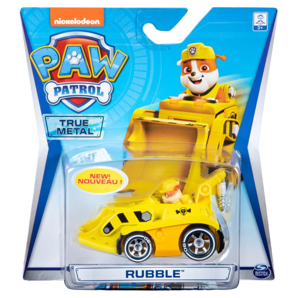 Количка с фигурка Paw Patrol True Metal, Rubble, 20115876