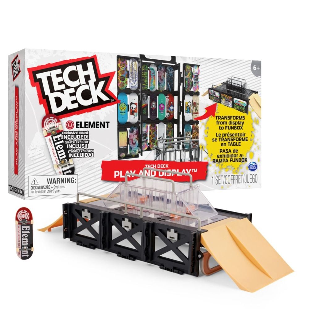 Комплект за игра Tech Deck, с рампа и кутия за съхранение