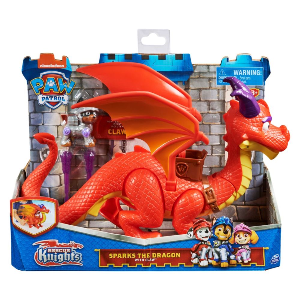 Комплект фигурки Paw Patrol, Rescue Knights, Sparks the Dragon