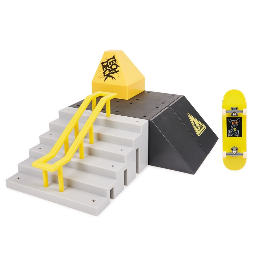 Комплект мини скейтборд с рампа, Tech Deck, Almost Pyramid Shredder, 20141008