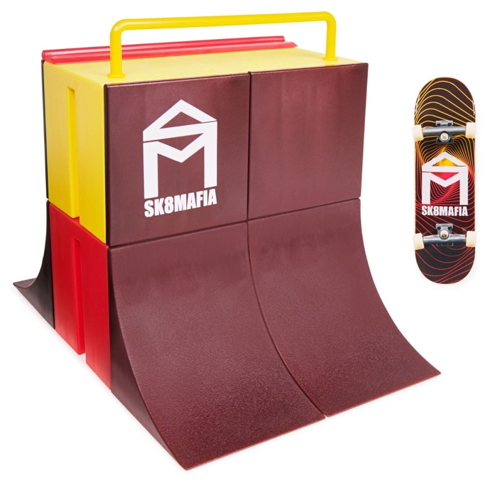 Комплект мини скейтборд с рампа, Tech Deck, Sk8Mafia Vert Wall 2, 20141010