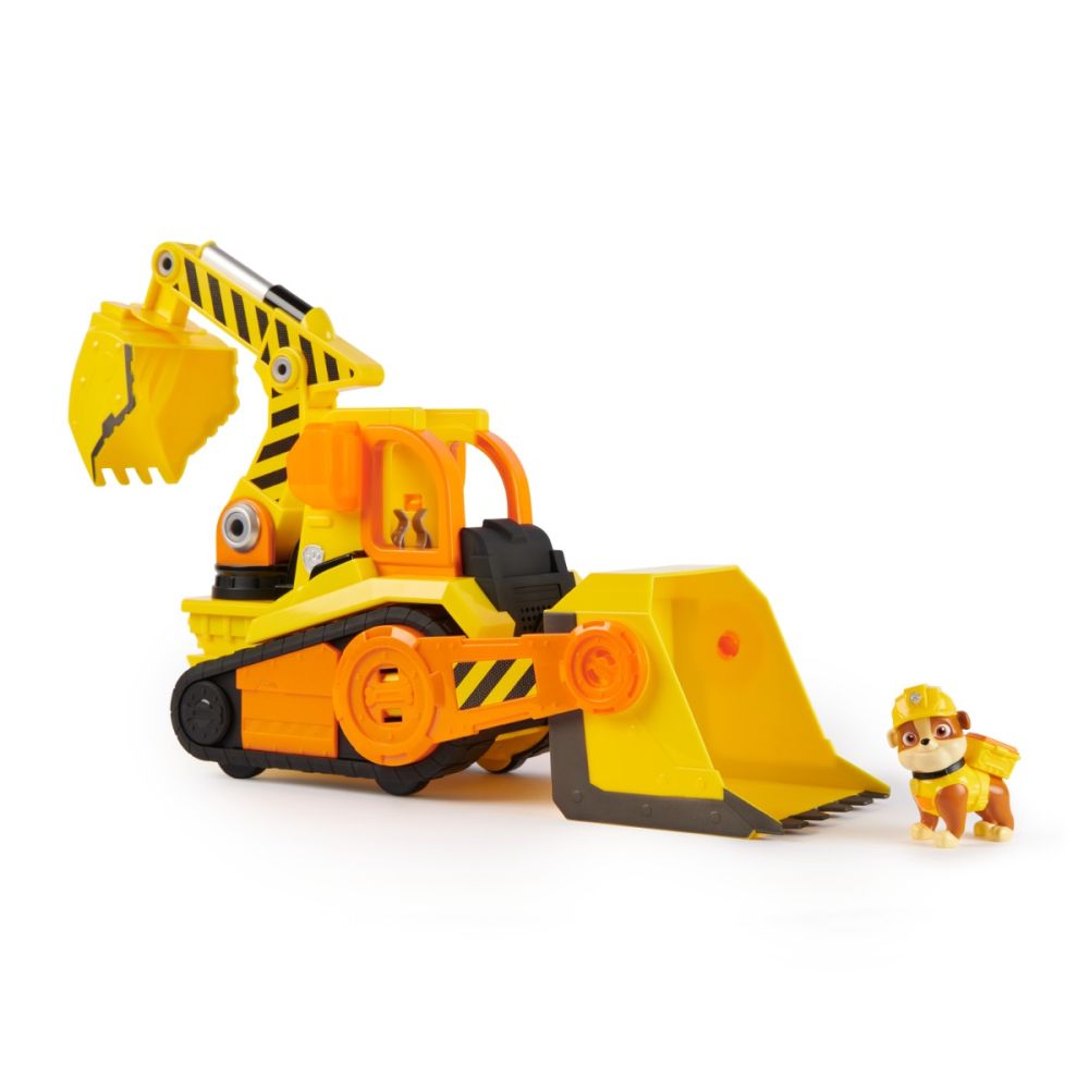 Комплект превозно средство с фигурка, Rubble & Crew, Rubbles Bark Yard Deluxe Bulldozer, 6068074