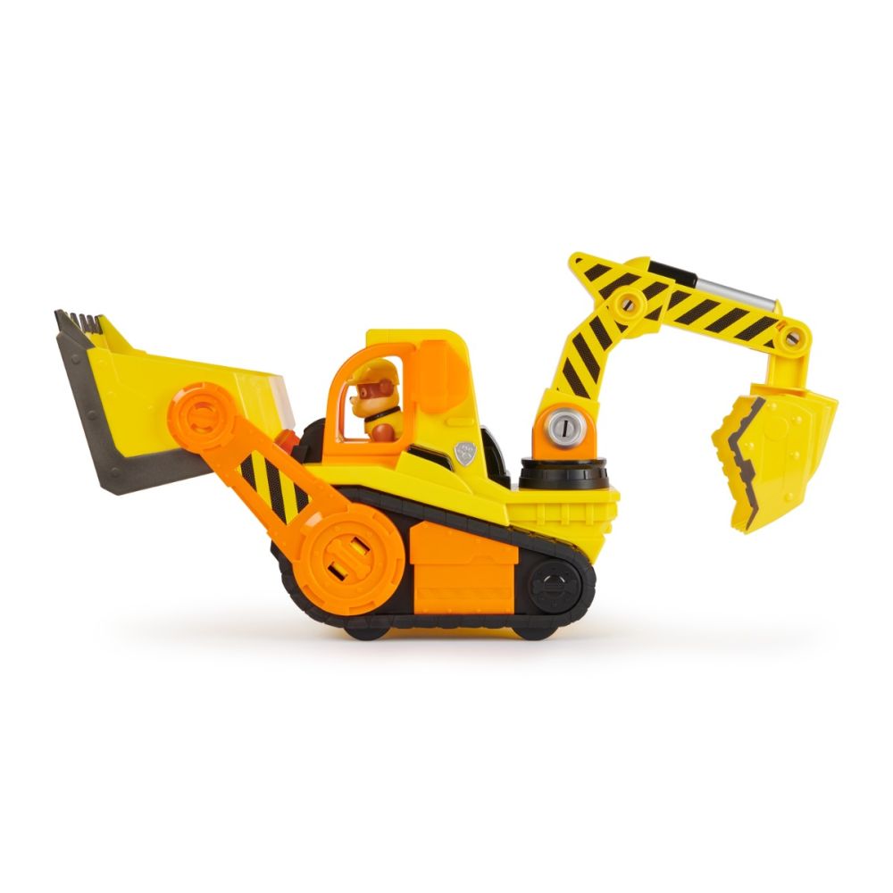 Комплект превозно средство с фигурка, Rubble & Crew, Rubbles Bark Yard Deluxe Bulldozer, 6068074