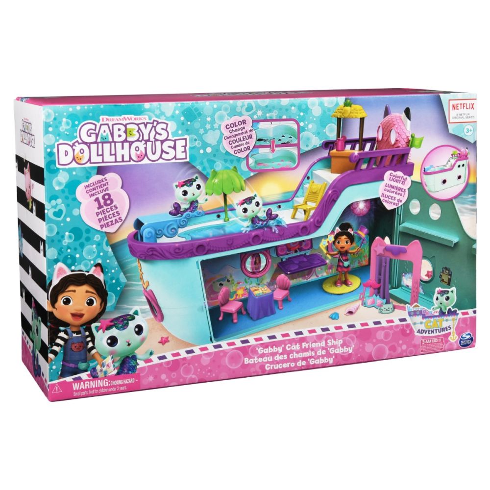 Комплект за игра с кукла, Gabbys Dollhouse, Круизен Кораб, 6068572