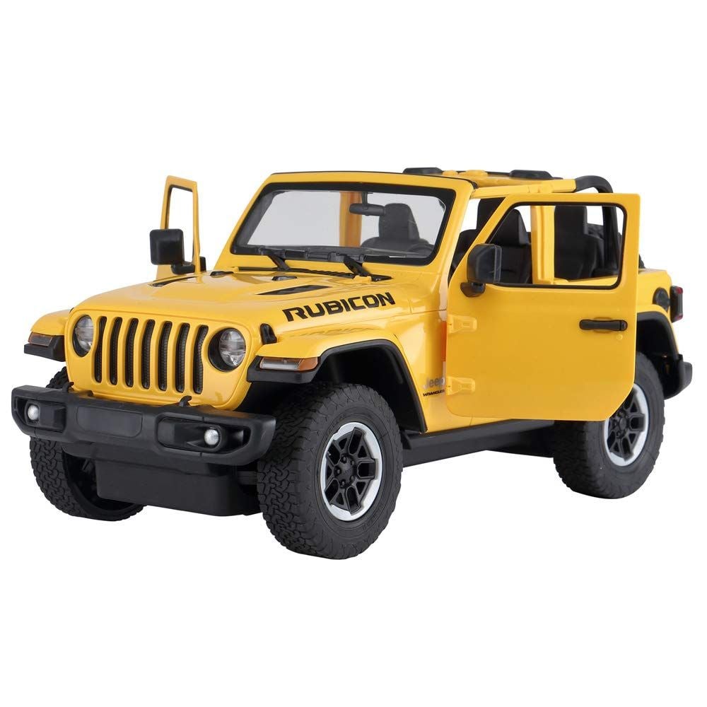 Автомобил с дистанционно управление Rastar Jeep Wrangler, RC, 1:14, Жълт