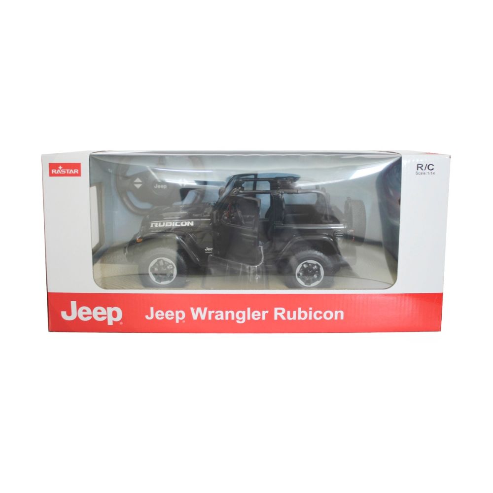 Автомобил с дистанционно управление Rastar Jeep Wrangler, RC, 1:14, Черна