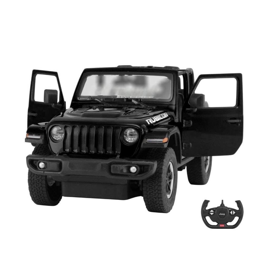 Автомобил с дистанционно управление Rastar Jeep Wrangler, RC, 1:14, Черна