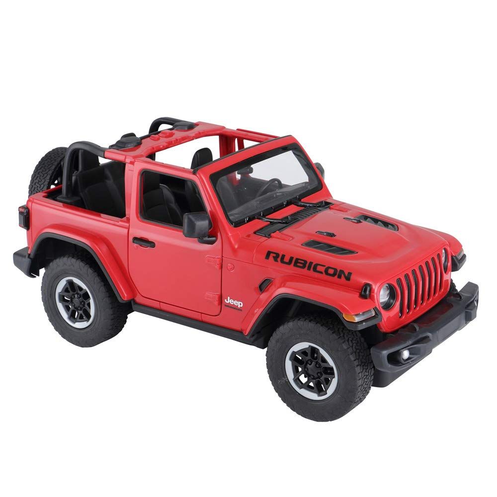 Автомобил с дистанционно управление Rastar Jeep Wrangler, RC, 1:14, Червена