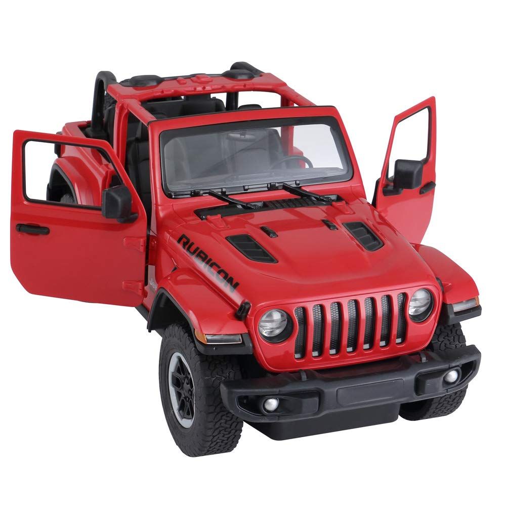Автомобил с дистанционно управление Rastar Jeep Wrangler, RC, 1:14, Червена