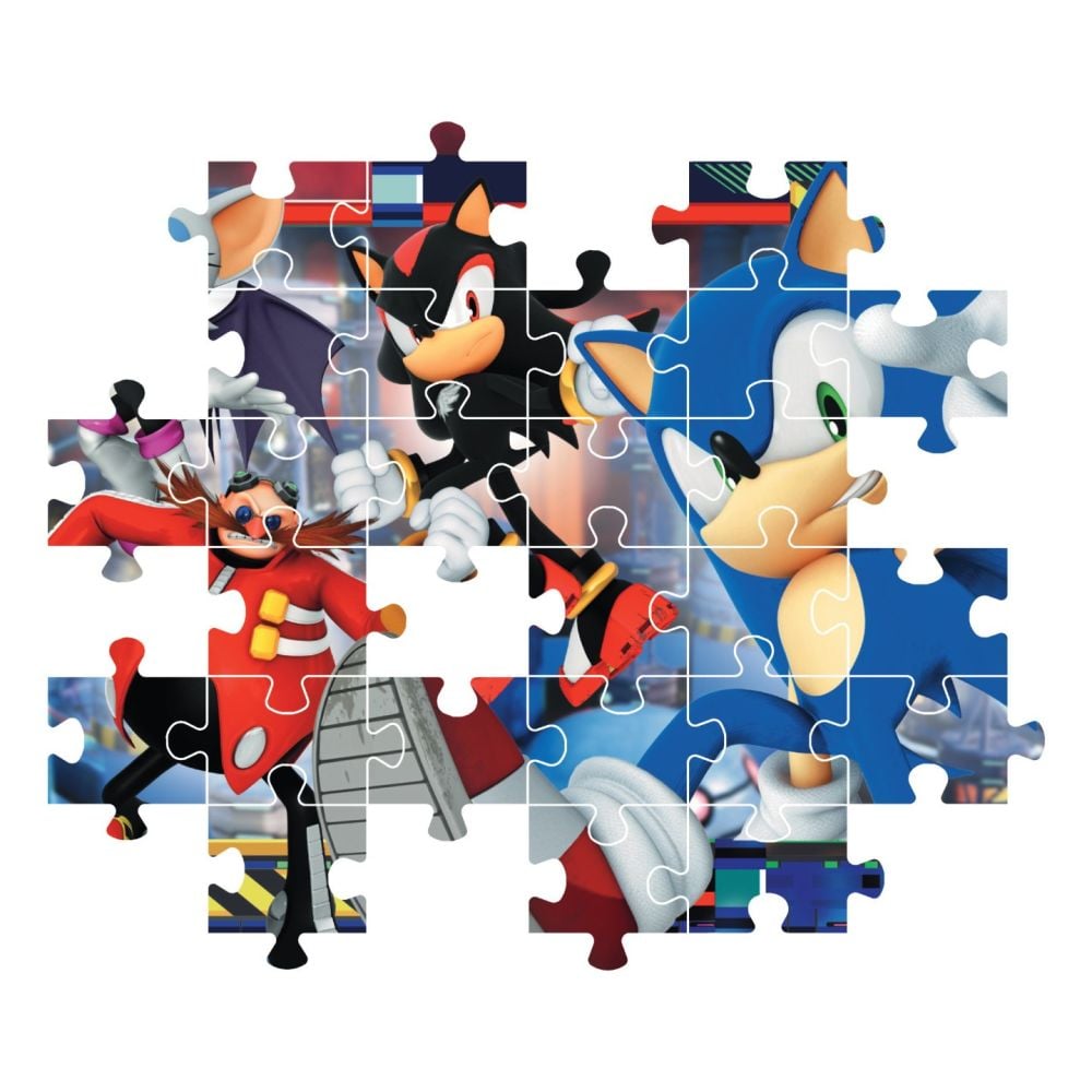 Пъзел Clementoni, Sonic the Hedgehog VS Doctor Eggman с включен стикер, 180 части
