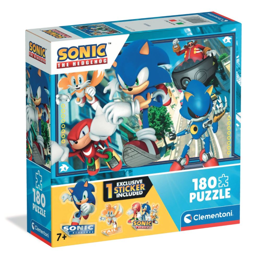 Пъзел Clementoni, Sonic the Hedgehog с Knuckles и Tails, 180 части