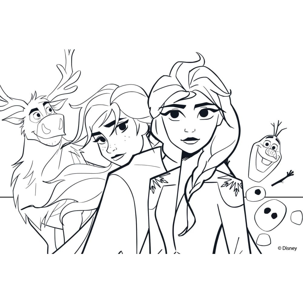 Подов пъзел, Lisciani, Disney Frozen, Maxi, 2 x 24 части