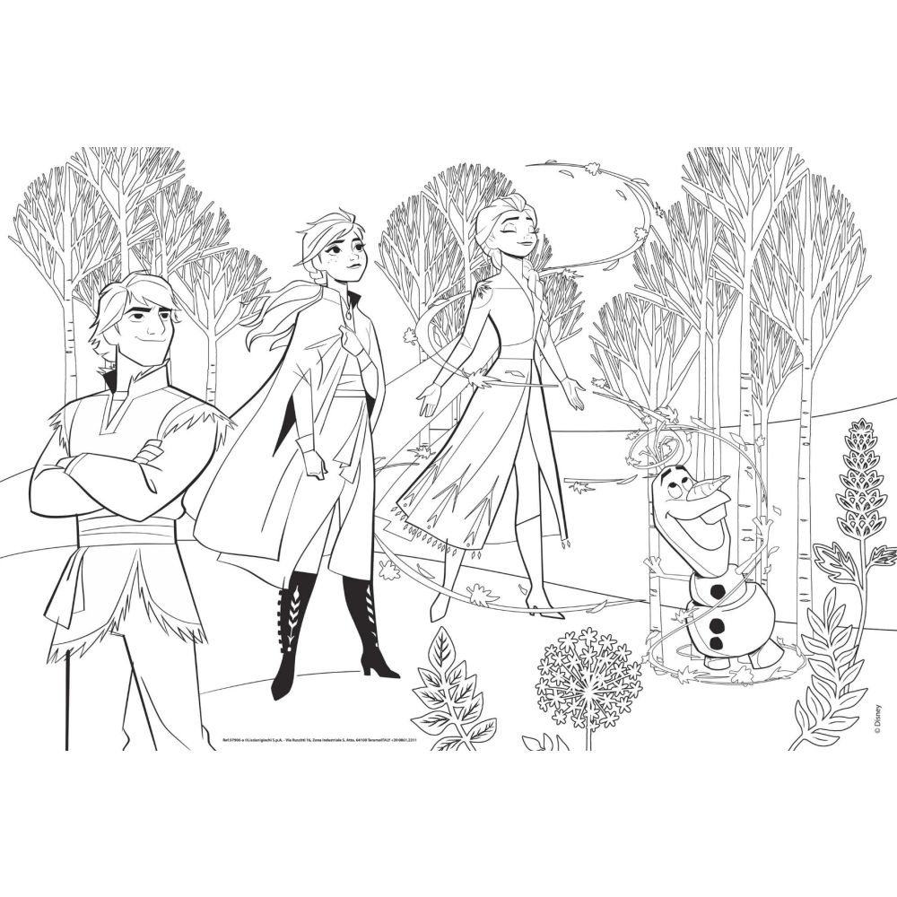 Подов пъзел, Lisciani, Disney Frozen, Maxi, 2 x 60 части