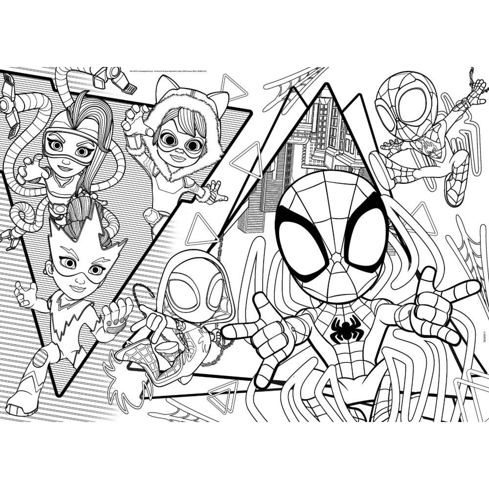 Подов пъзел, Lisciani, Marvel Spidey, Maxi, 35 части