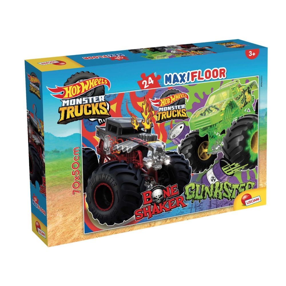 Подов пъзел, Lisciani, Hot Wheels, Maxi, 24 части