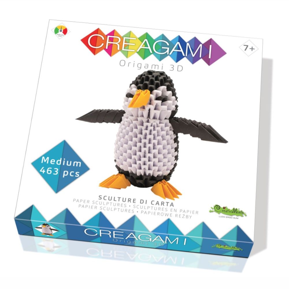 3D игра, Оригами Пингвин, Creagami, 463 части