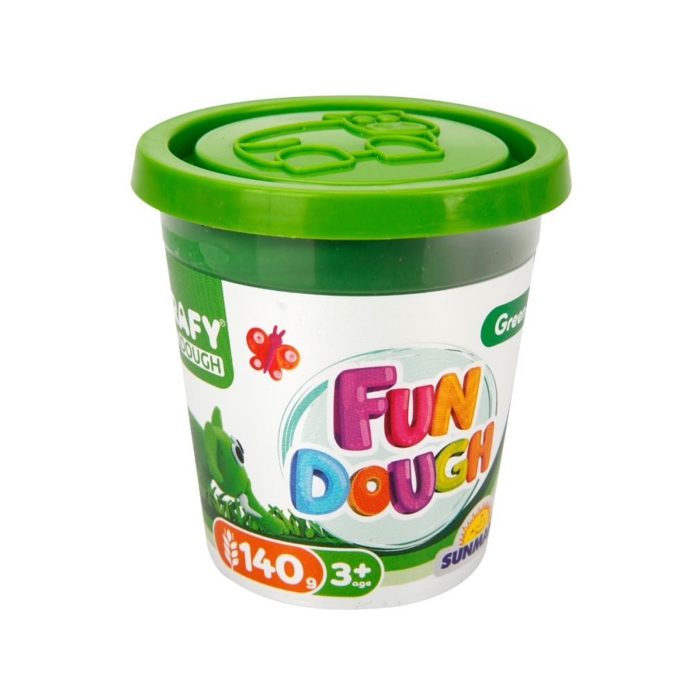 Комплект пластилин с 4 цвята, Crafy Fun, 560 гр