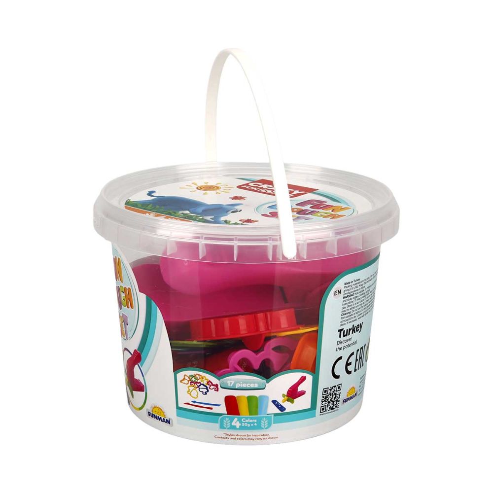 Комплект 17 части, Кофичка с пластилин, Crafy, 200 гр