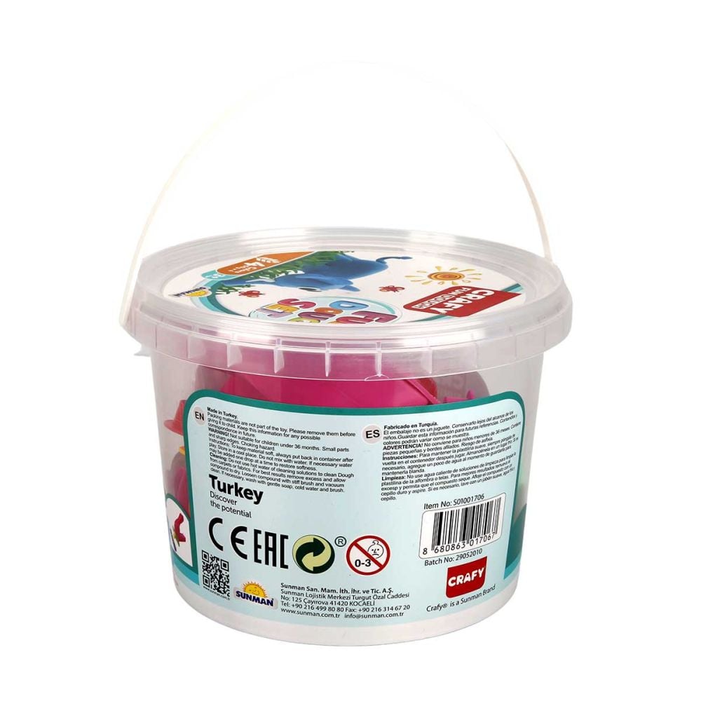 Комплект 17 части, Кофичка с пластилин, Crafy, 200 гр