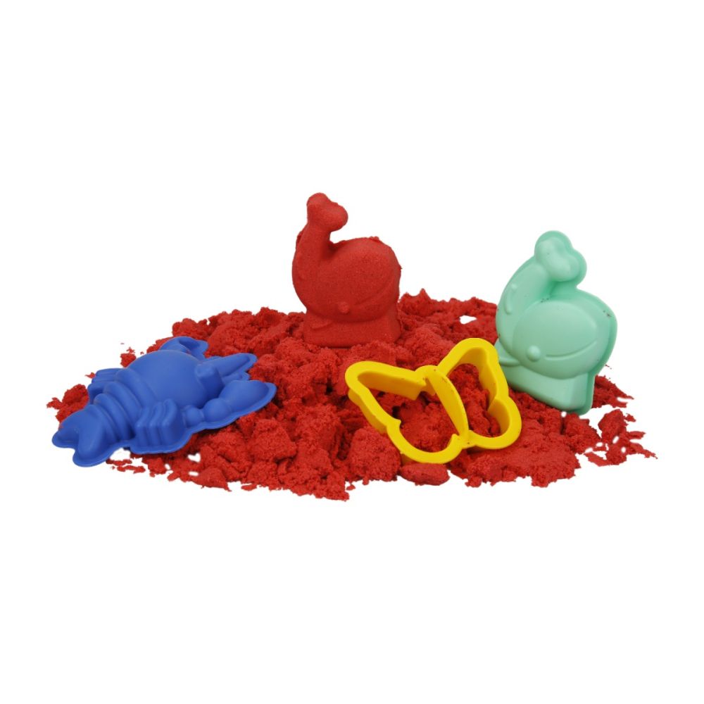 Пясък за моделиране, Crafy, Червен, 350 гр