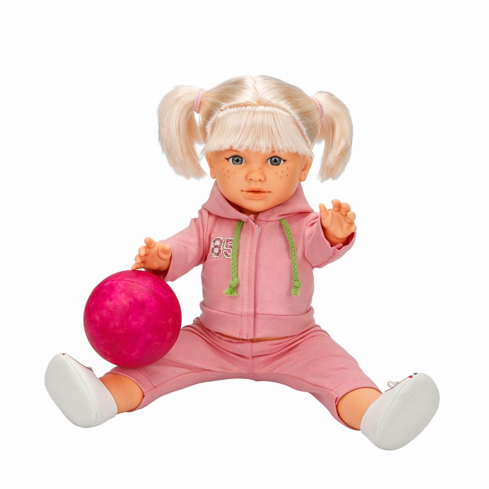 Кукла Тина в спортен тоалет, Dollz And More, Светло розово, 45см